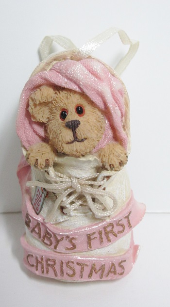 25773 * Babykins 2002<br> Boyds Bearstone Collection * Baby's First Christmas<br>(click on picture - FULL DETAILS)